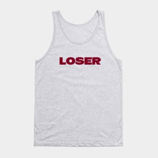 Loser, burgundy Tank Top